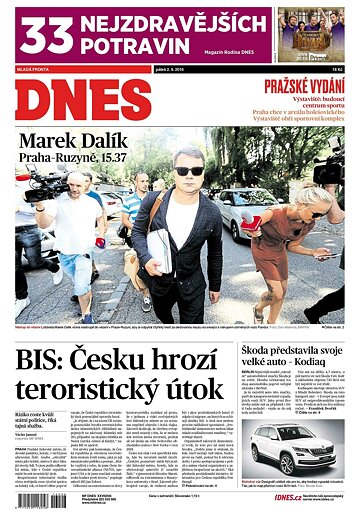 Obálka e-magazínu MF Dnes 2.9.2016