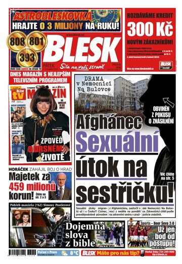 Obálka e-magazínu Blesk 4.11.2016