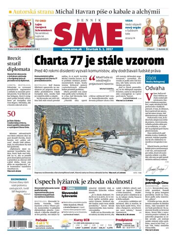 Obálka e-magazínu SME 5.1.2017