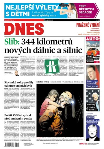 Obálka e-magazínu MF Dnes 5.6.2018