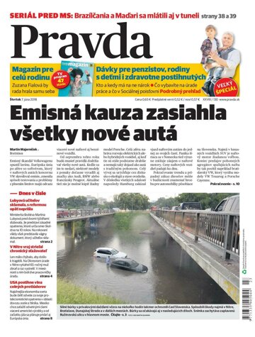 Obálka e-magazínu Pravda 7. 6. 2018