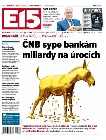 Obálka e-magazínu E15 14.1.2019