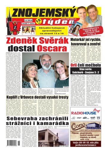 Obálka e-magazínu Znojemský týden 15/2016