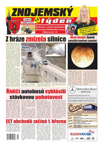 Obálka e-magazínu Znojemský týden 7/2017