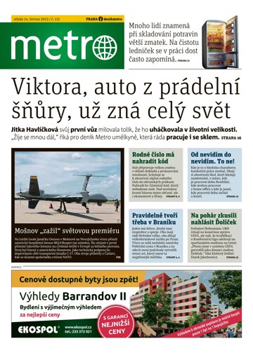 Obálka e-magazínu deník METRO 14.6.2023