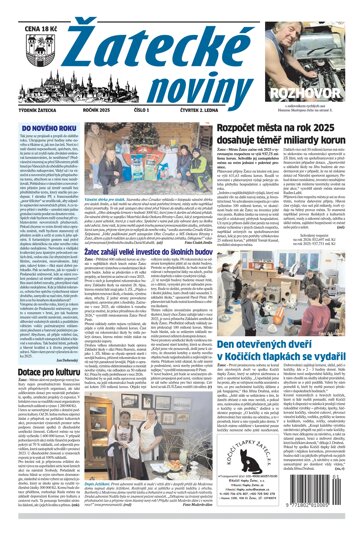 Obálka e-magazínu Žatecké noviny 1/25