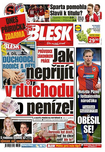 Obálka e-magazínu Blesk 24.4.2017