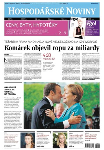 Obálka e-magazínu Hospodářské noviny 126 - 30.6.2017