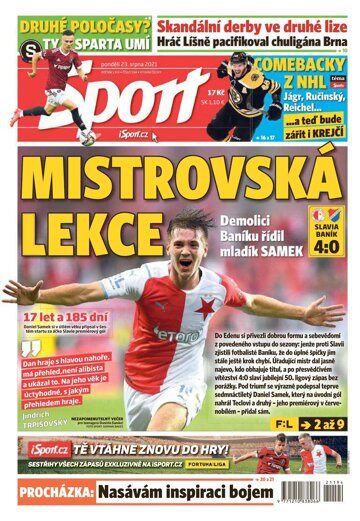 Obálka e-magazínu Sport 23.8.2021