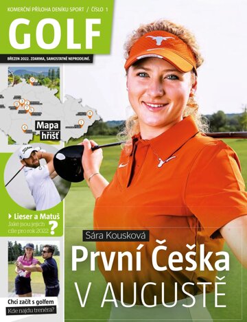 Obálka e-magazínu Příloha Sport Golf - 9.3.2022