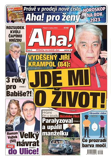 Obálka e-magazínu AHA! 6.1.2023