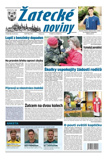 Obálka e-magazínu Žatecké noviny 24/2015