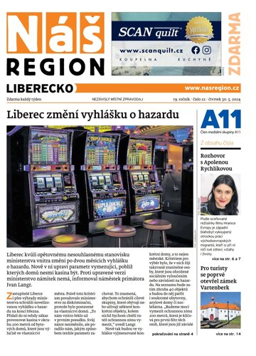 Obálka e-magazínu Náš Region - Liberecko 22/2024