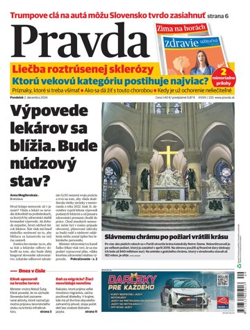 Obálka e-magazínu Pravda 2. 12. 2024