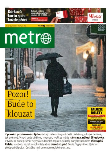 Obálka e-magazínu deník METRO 3.12.2024