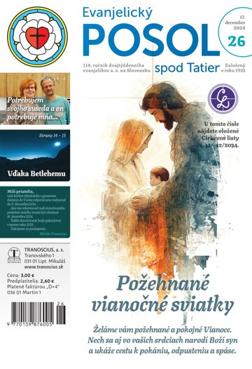 Obálka e-magazínu Evanjelický posol spod Tatier 26/2024