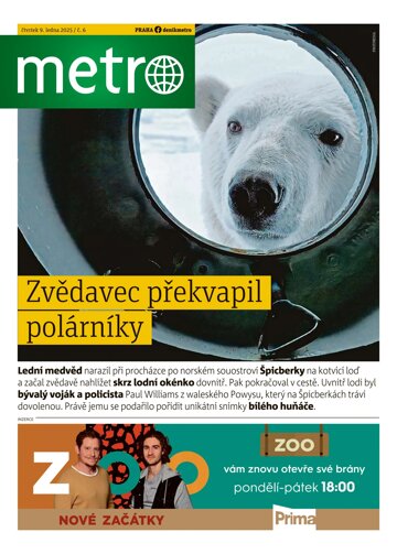 Obálka e-magazínu deník METRO 9.1.2025