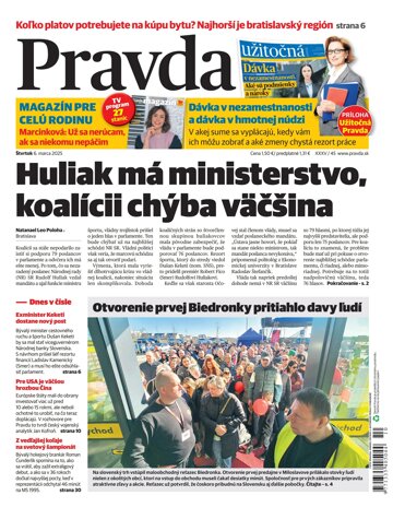 Obálka e-magazínu Pravda 6. 3. 2025