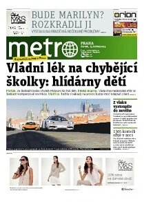 Obálka e-magazínu deník METRO 23.5.2013