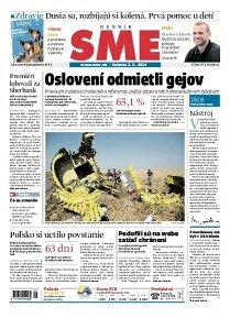 Obálka e-magazínu SME 2.8.2014