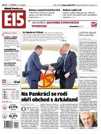 Obálka e-magazínu E15 3.9.2014