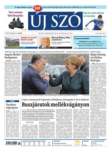 Obálka e-magazínu Új Szó 3/2//2015