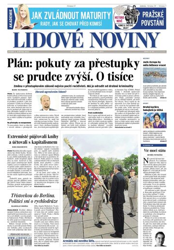 Obálka e-magazínu Lidové noviny 5.5.2015