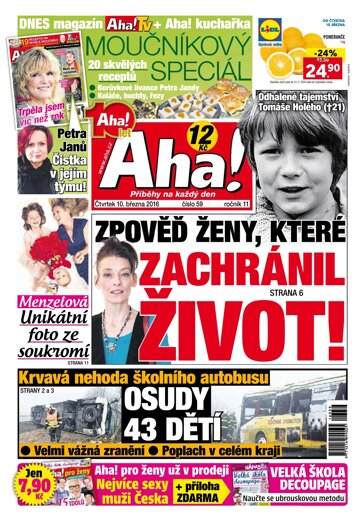 Obálka e-magazínu AHA! 10.3.2016