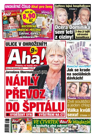 Obálka e-magazínu AHA! 29.11.2016