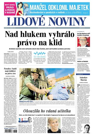 Obálka e-magazínu Lidové noviny 25.4.2017