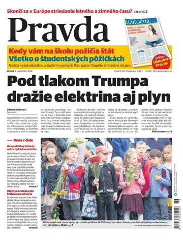 Obálka e-magazínu Pravda 4.9.2018