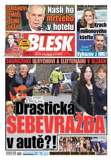 Obálka e-magazínu Blesk 10.11.2018