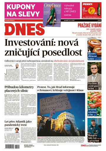 Obálka e-magazínu MF Dnes 18.10.2021