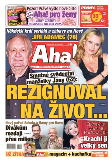 Obálka e-magazínu AHA! 29.1.2025