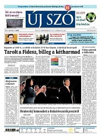 Obálka e-magazínu Új Szó 8.4.2014