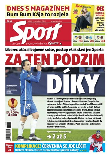 Obálka e-magazínu Sport 11.12.2015