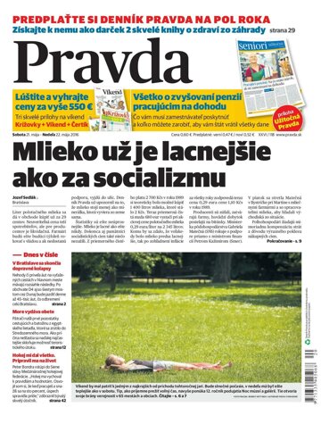 Obálka e-magazínu Pravda 21.5.2016