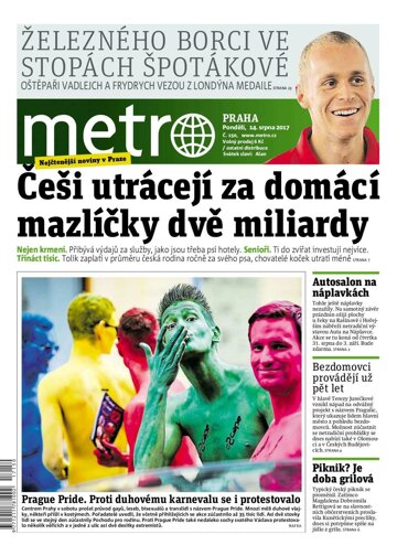 Obálka e-magazínu deník METRO 14.8.2017