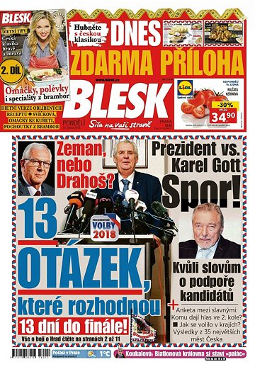 Obálka e-magazínu Blesk 15.1.2018