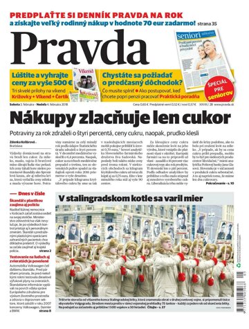 Obálka e-magazínu Pravda 3. 2. 2018