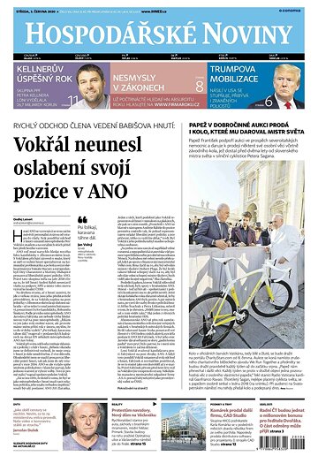 Obálka e-magazínu Hospodářské noviny 106 - 3.6.2020