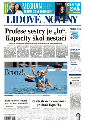 Obálka e-magazínu Lidové noviny 6.8.2021