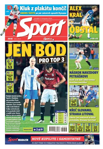 Obálka e-magazínu Sport 4.11.2024