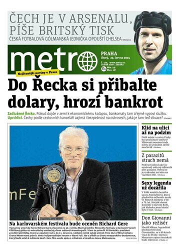 Obálka e-magazínu deník METRO 23.6.2015