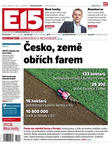 Obálka e-magazínu E15 27.11.2015