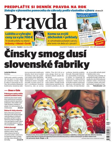 Obálka e-magazínu Pravda 5.12.2015