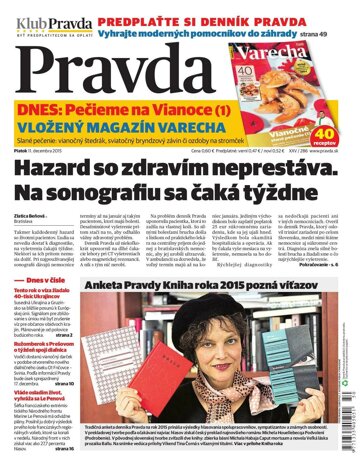 Obálka e-magazínu Pravda 11.12.2015