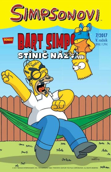 Obálka e-magazínu Bart Simpson 7/2017: Stínič názvu