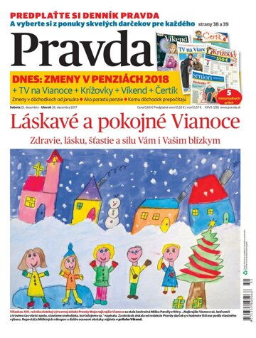 Obálka e-magazínu Pravda 23. 12. 2017