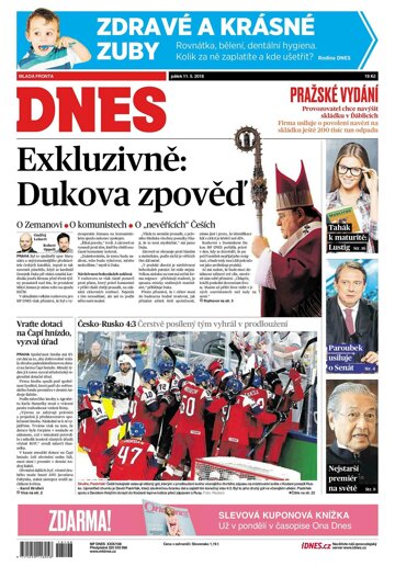 Obálka e-magazínu MF Dnes 11.5.2018